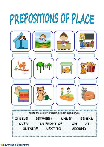 Preposition of place