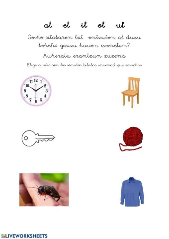 Discriminación silabas inversas euskera