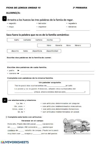 Los artículos determinados e indeterminados