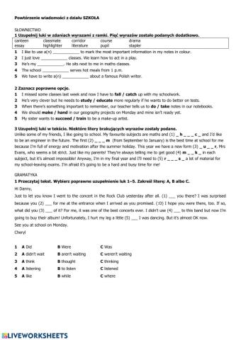 Repetytorium Ósmoklasisty SZKOŁA