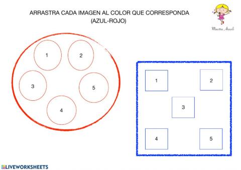 Clasificar colores (rojo-azul)
