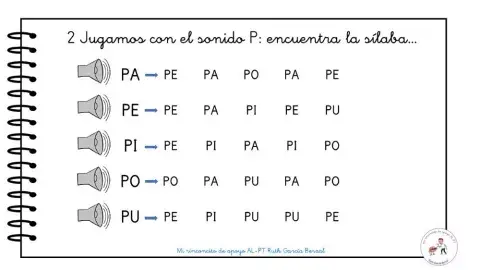 Jugamos con el sonido P 2