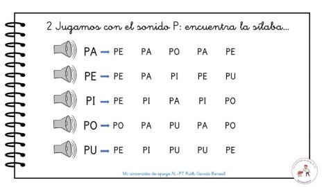 Jugamos con el sonido P 2