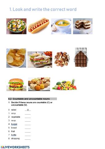 Countable or uncountable nouns
