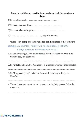 Si + presente + futuro