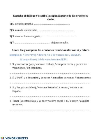 Si + presente + futuro