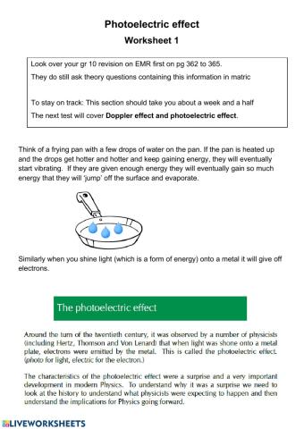 Photoelectric effect 1