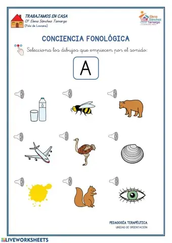 Conciencia fonológica A