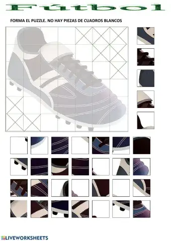 Fútbol - Puzle de Bota de Fútbol