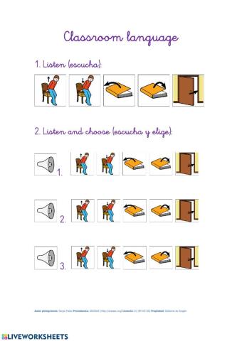 Classroom language