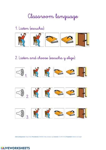 Classroom language