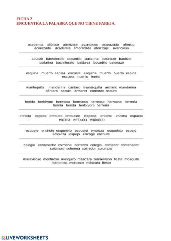 Ficha mejora velocidad lectora