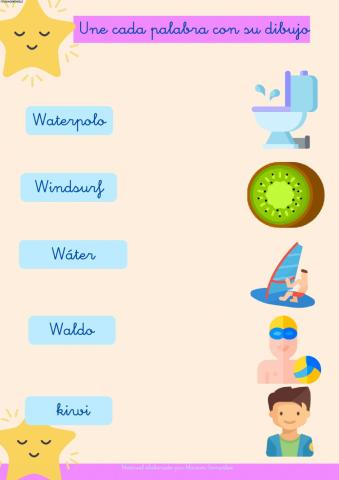 Lectura de palabras con W