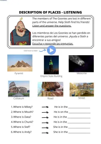 Description of place - listening