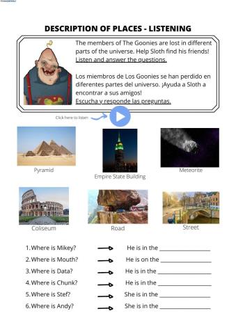 Description of place - listening