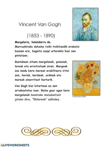 Van Gogh -Ekilorea