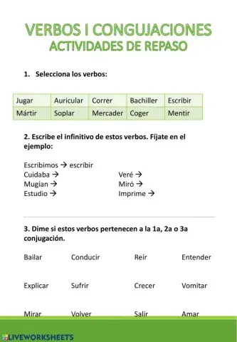 Verbos y conjugaciones