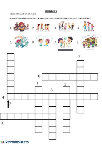 Hobbies crossword