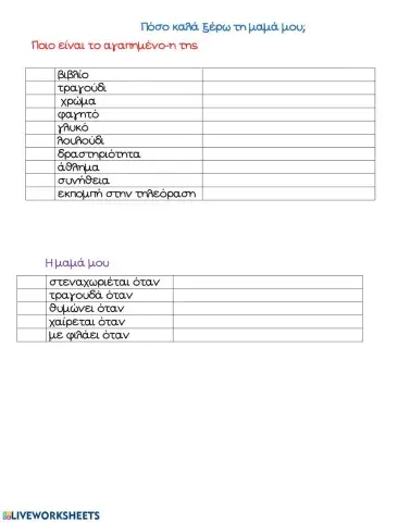 Γιορτή της μητέρας