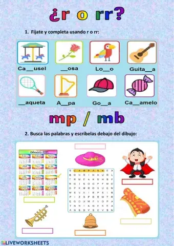 Ortografía r-rr - mp-mb