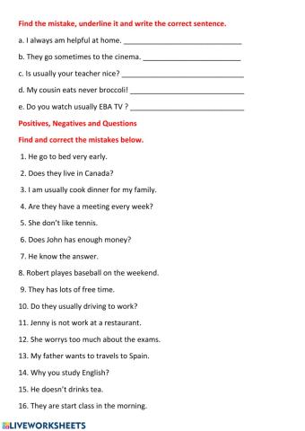 Simple Present tense