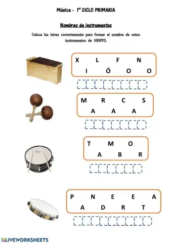 Instrumentos percusión