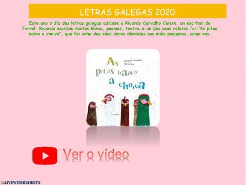 As pitas baixo a choiva. Carvlho Calero