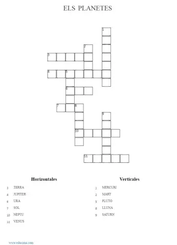MOTS ENCREUATS PLANETES
