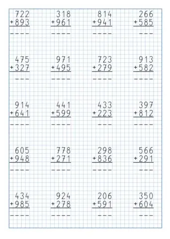 Dodawanie sposobem pisemnym