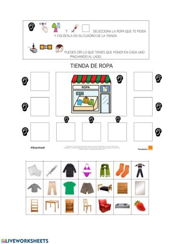 Vocabulario sobre ropa