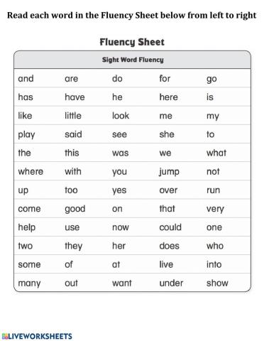 Sight Words
