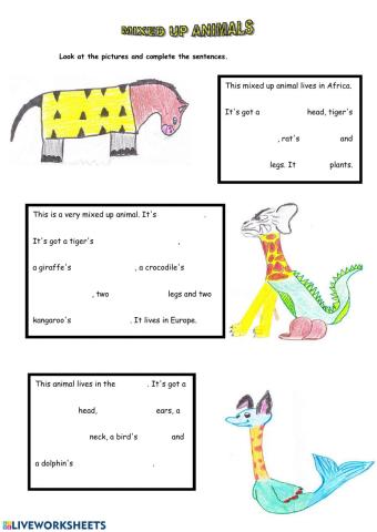 Mixed up animals
