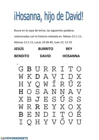 Jesús entra en Jerusalén