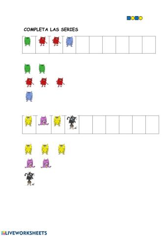 Serie el monstruo de colores