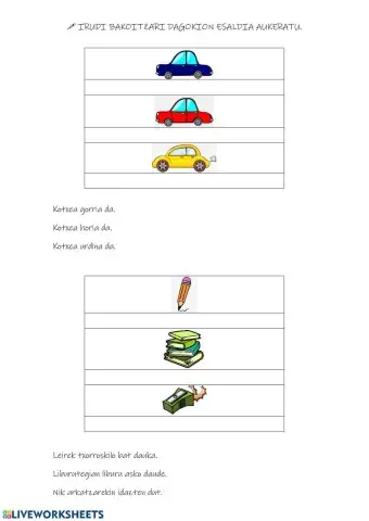 Esaldi egokia aukeratu 1