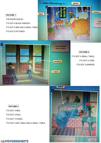 Description of a room