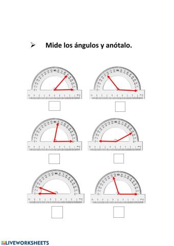 ÁNGULOS (Transportador)