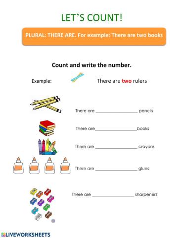 Let's count classroom objects