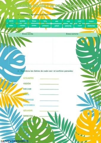 Ortografia s sorda i sonora