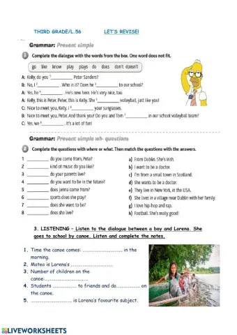 Revision Present Simple