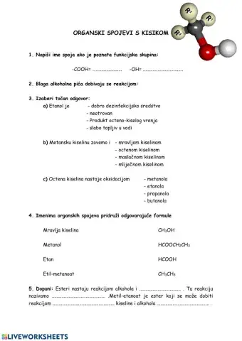 Organski spojevi s kisikom