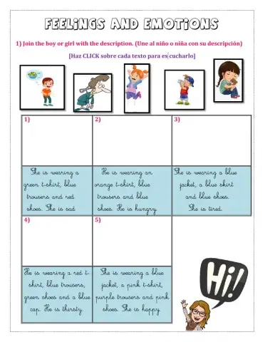 Feelings and emotions