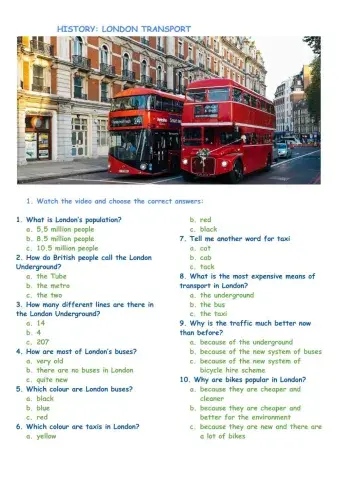 The history of London Transport