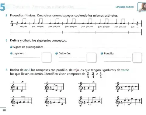 Figuras músicales: Signos de prolongación.