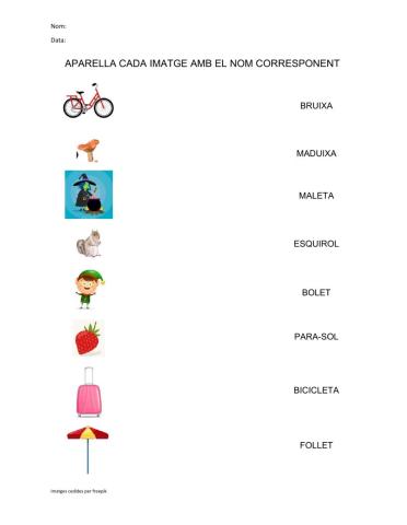 Aparellar imatge - nom