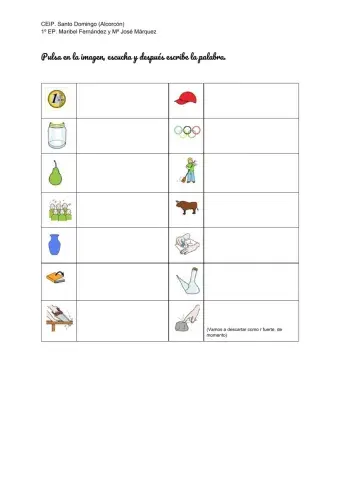 Escucha y escribe (r-fuerte-r-suave)