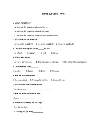 Get Smart Plus 4 - Module 3 (Prince Nebi's Ring P1)