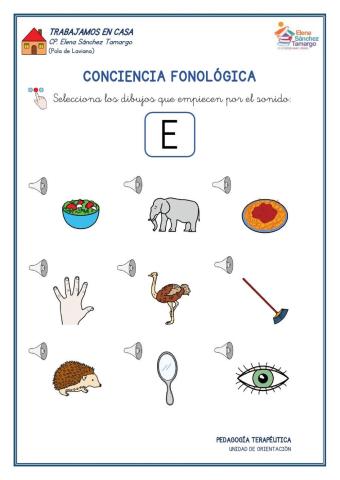 Conciencia fonológica E