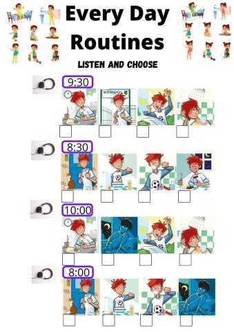 Daily Routines and Time