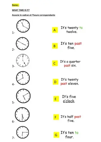 What time is it?